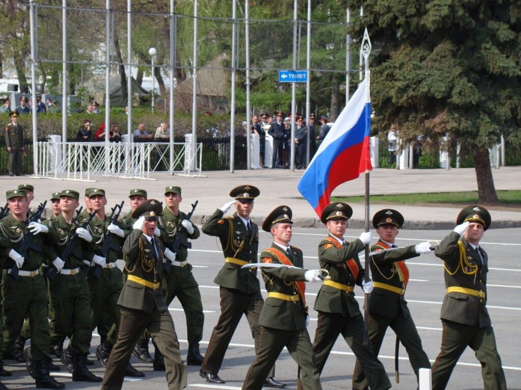 parade victory day samara russia area troops soldiers officers 10156592937156448397887557