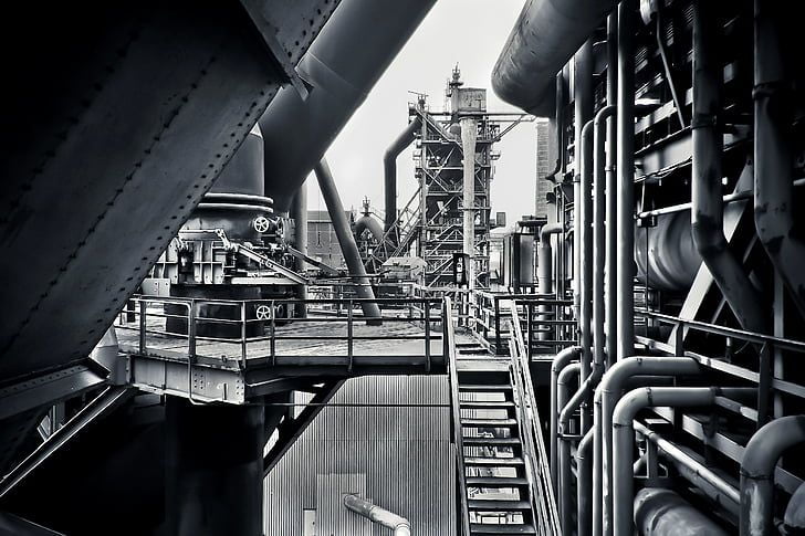 architecture steel mill factory building old preview6038759117413052653