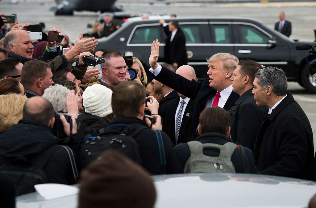 president donald trump waves to the crowd in attendance b94cb2 10248051062100927906608