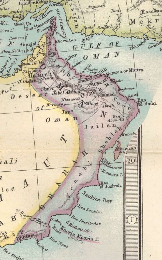 oman 1879 map cropped from original atlas page 3f857a 10248765958796237981112