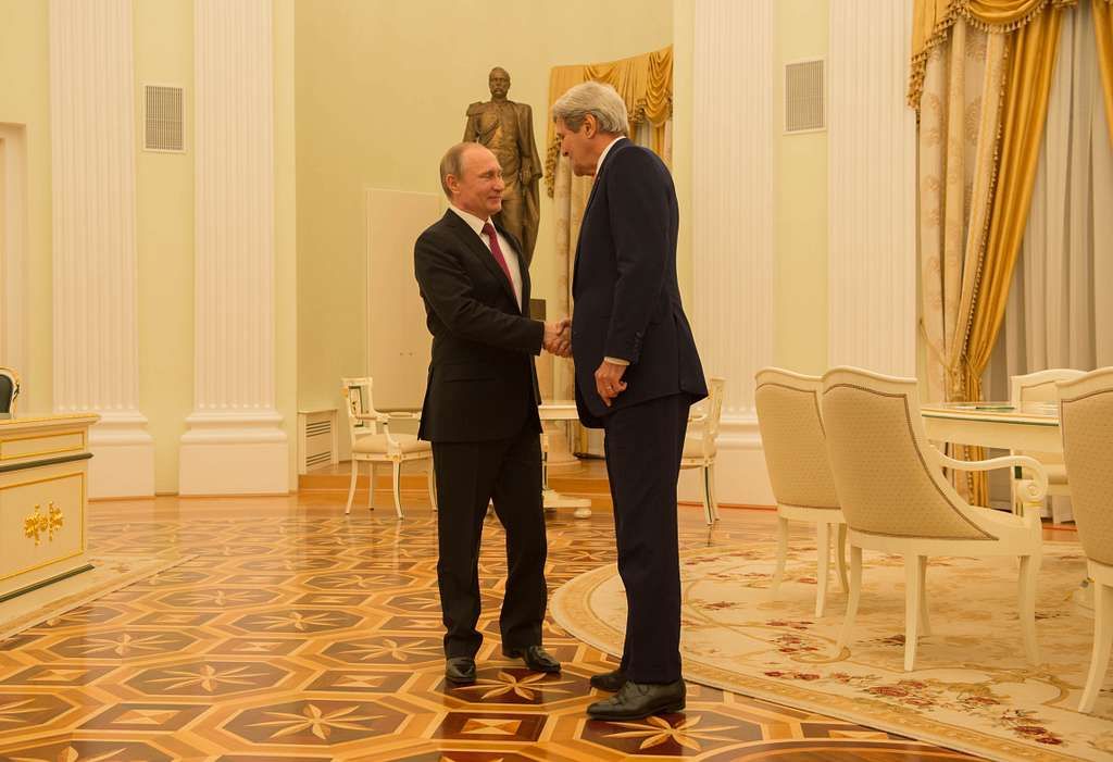 secretary kerry shakes hands with russian president putin before their bilateral 582aa2 10243480979190376644370