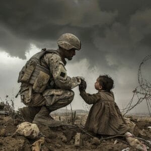 compassionate-soldier-encounter-stockcake5234769697906259772