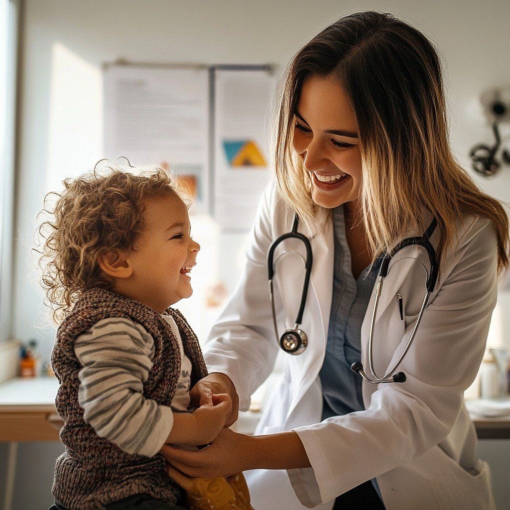 joyful pediatric checkup stockcake1301824763015176202