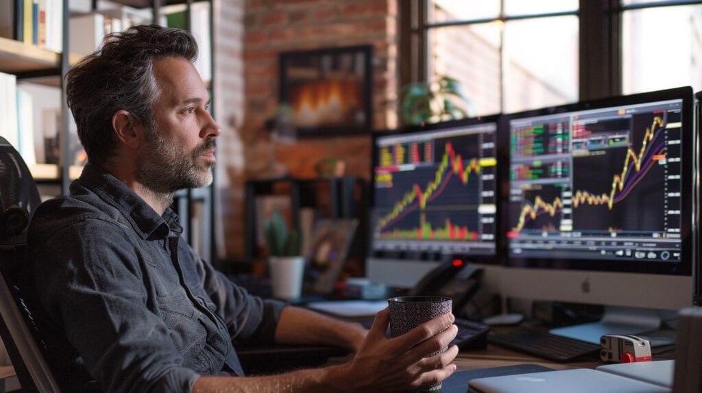 trader analyzing markets stockcake3169818302452585331