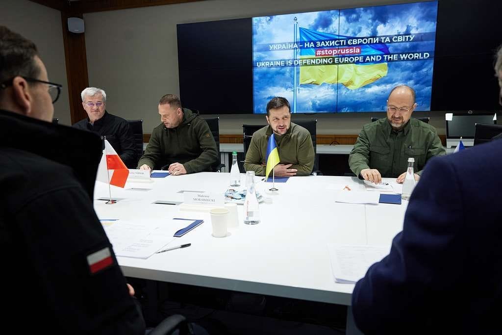 volodymyr zelenskyy met with the heads of governments of poland the czech republic 363232 10244716282860164199615