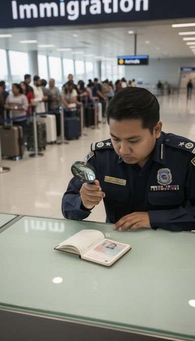 airport immigration check stockcake851482567854717711