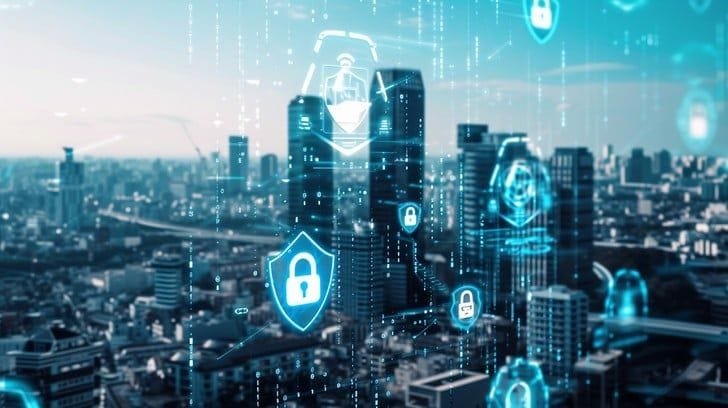 cybersecurity urban landscape stockcake3981556688500829209