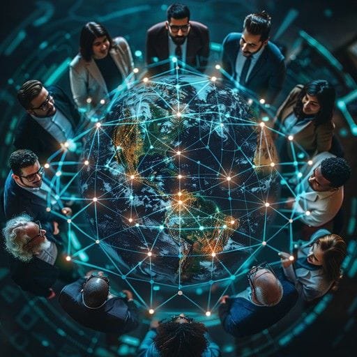 UN Scientific Panel Examines How Artificial Intelligence Is Transforming Human Rights, Democracy, and the Future of Work 1 global business meeting stockcake7565757301108594291