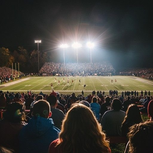 nighttime football game stockcake5238743906882594189